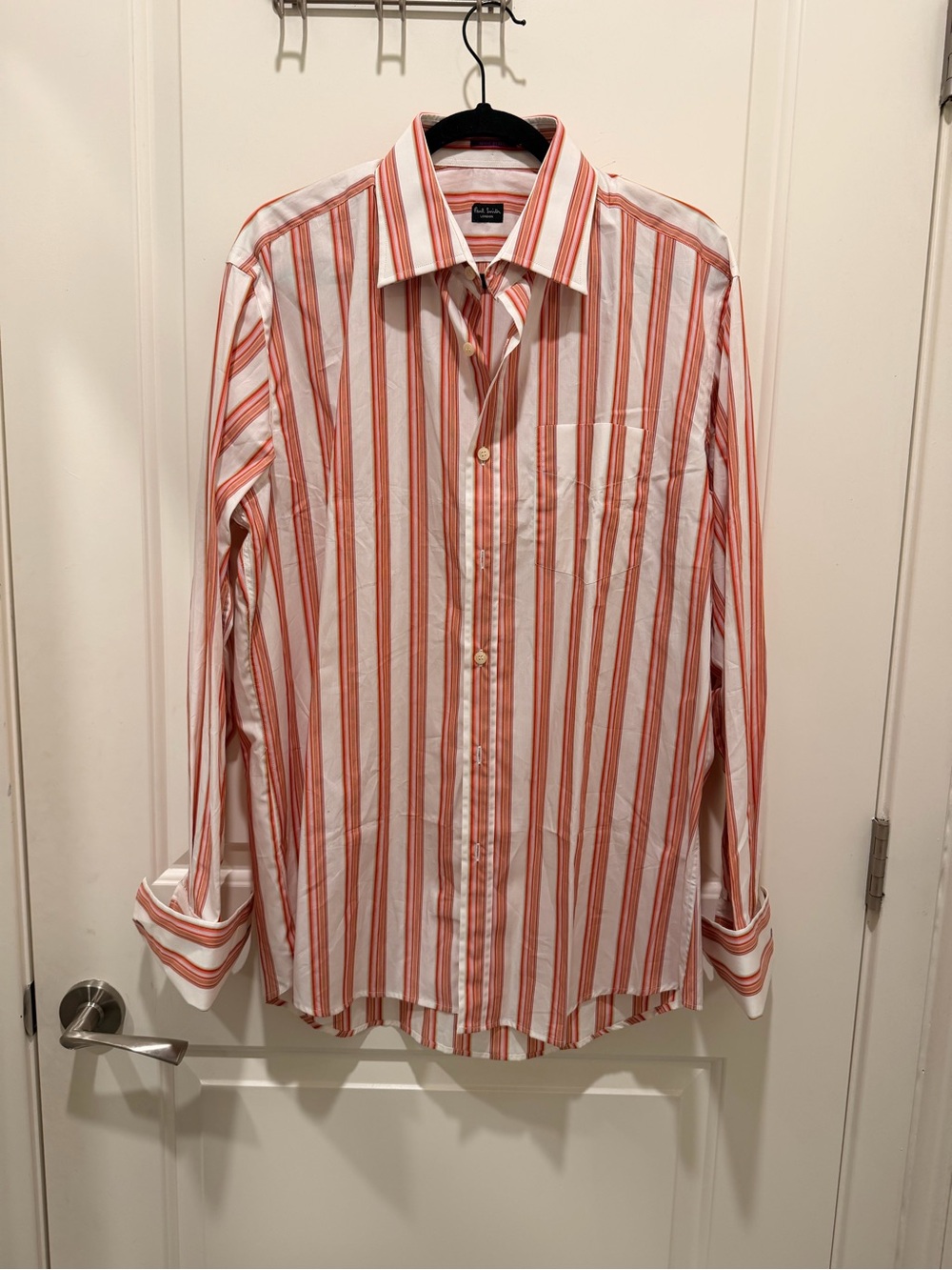 Paul Smith London Italian
Cotton Striped Button-Down Shirt size 16 1/2 ,42